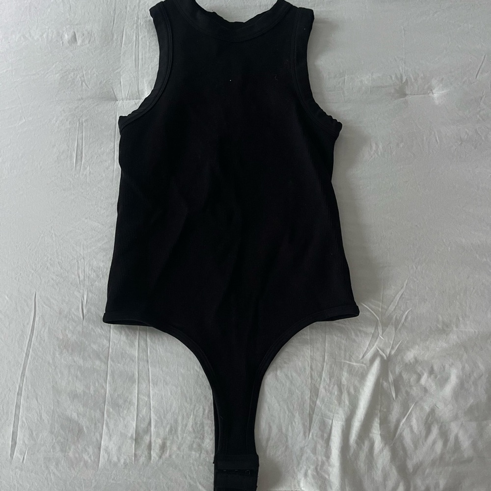 Elegant Black Sleeveless Bodysuit